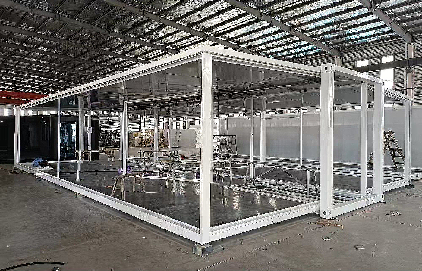 20 fots modern utbyggbar behållare anpassad butik med fönster från golv till tak 20 fots modern utbyggbar behållare anpassad butik med fönster från golv till tak