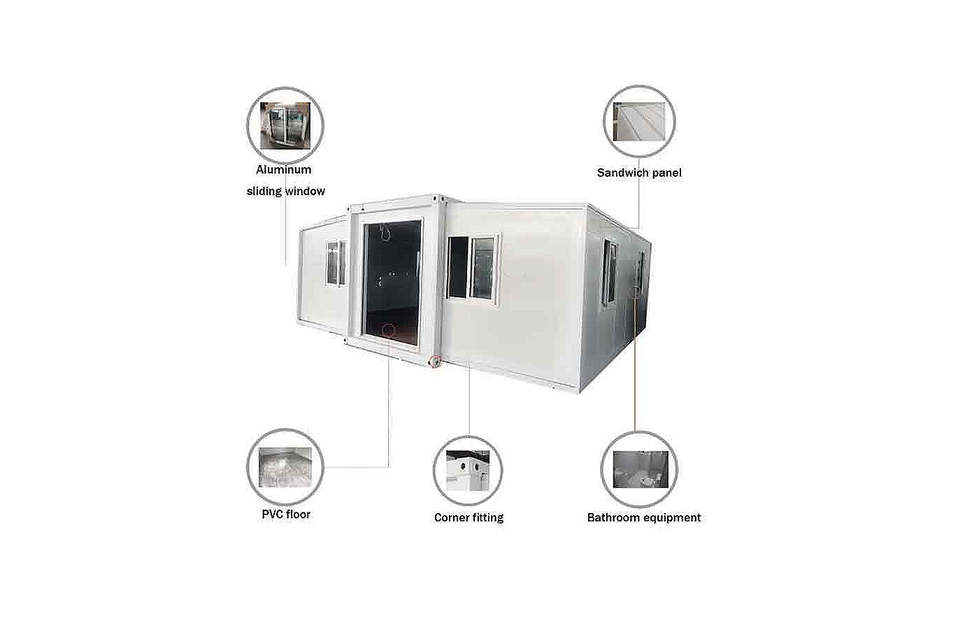 20 fots modern utbyggbar behållare anpassad butik med fönster från golv till tak 20 fots modern utbyggbar behållare anpassad butik med fönster från golv till tak