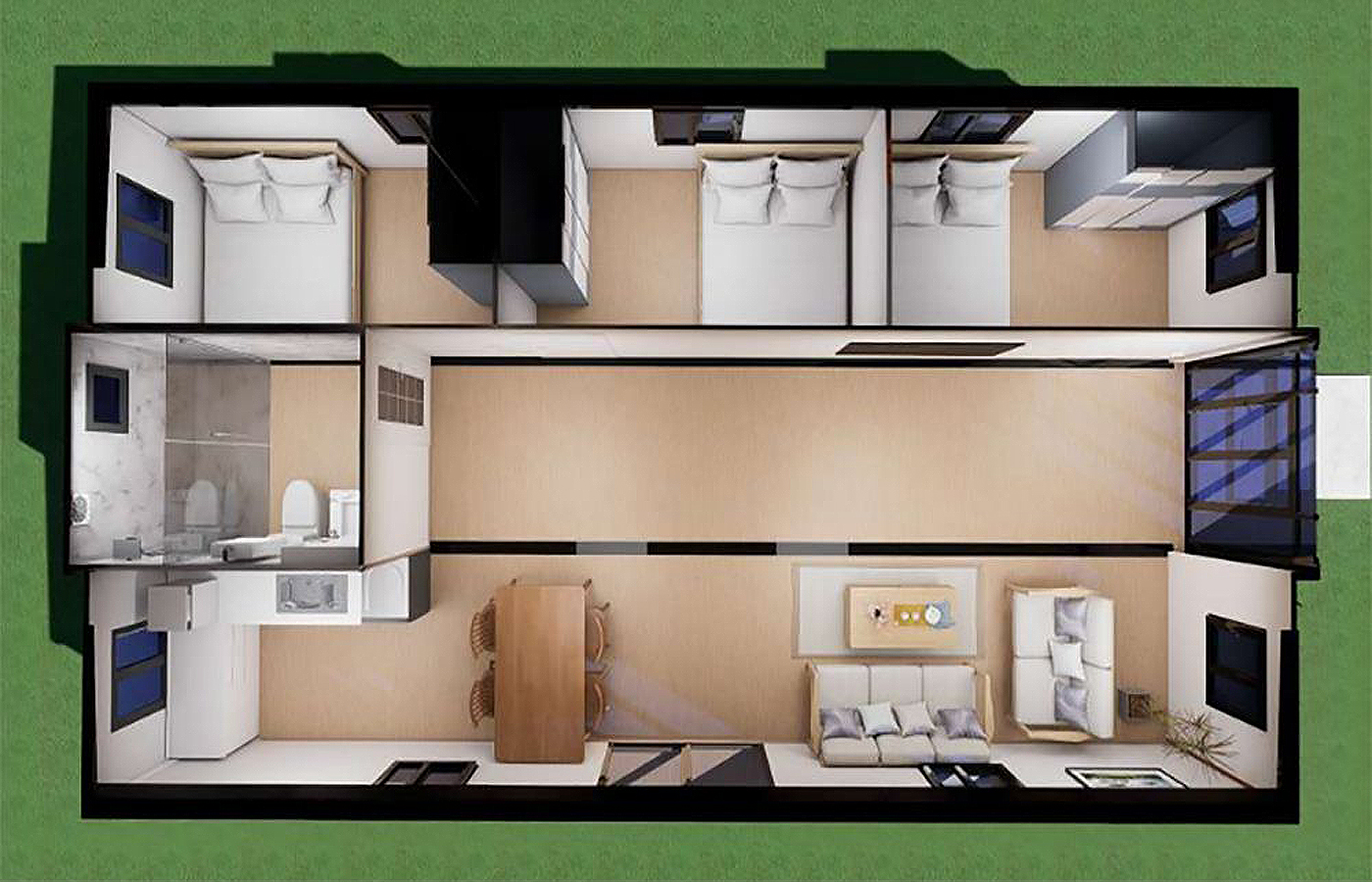 20 fots modern utbyggbar behållare anpassad butik med fönster från golv till tak 20 fots modern utbyggbar behållare anpassad butik med fönster från golv till tak