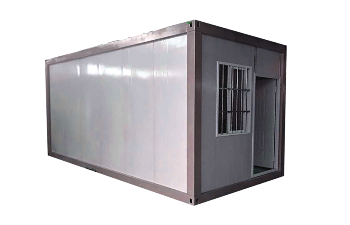 Bärbart 20ft prefabricerat plattpaket containerhus Kostnadseffektivt kontor